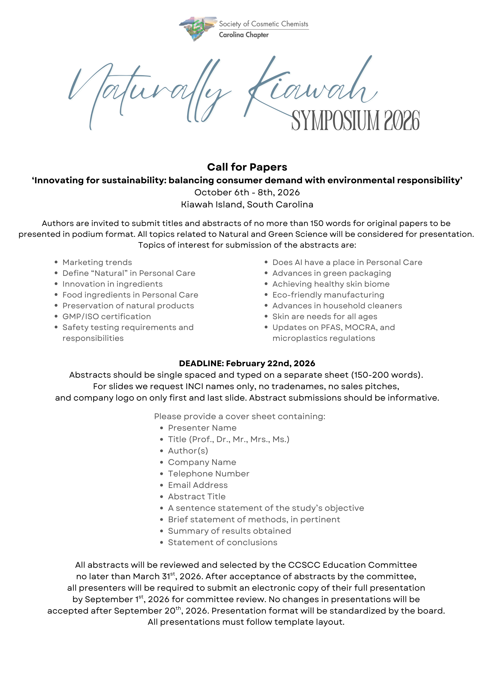 Call for Papers - UPDATED